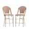 Flash Furniture NaturalWhite PE Rattan Stacking Paris Stool, 2PK 2-SDA-AD642001-F-CS-NATWH-LTNAT-GG - alternate 4